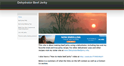 Desktop Screenshot of dehydratorbeefjerky.com